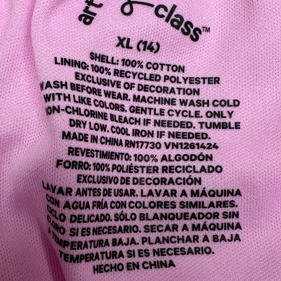 Art Class Girl's Size XL (14) Sleeveless Walk Through Skorts Dress Purple - Picture 6 of 7